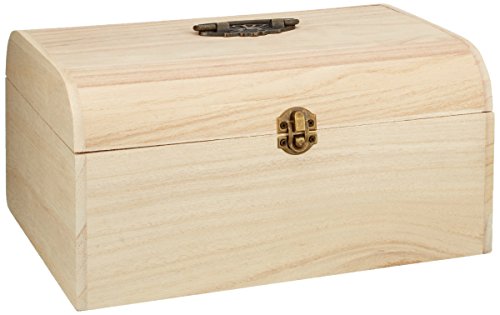 RAYHER HOBBY 6166600 Madera-maletín con Estilo Vintage, 29,5 x 20,5 x 14 cm
