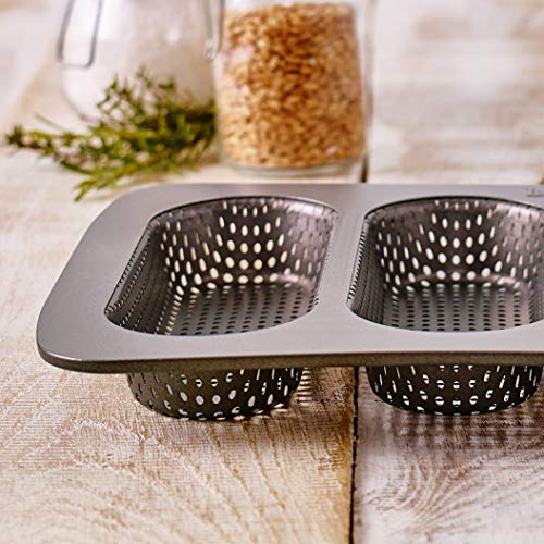 RBV Birkmann 210394 Hot Dog - Moldes para Galletas (4 Compartimentos, Acero, 35,5 x 25,5 x 3,5 cm), Color Gris
