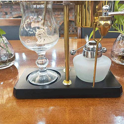Real Belga Cafetera, Inicio Belga Pot Sifón Café Del Estilo Máquina Manual Brewing Conjunto,Oro