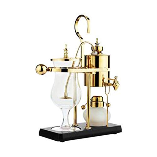 Real Belga Cafetera, Inicio Belga Pot Sifón Café Del Estilo Máquina Manual Brewing Conjunto,Oro