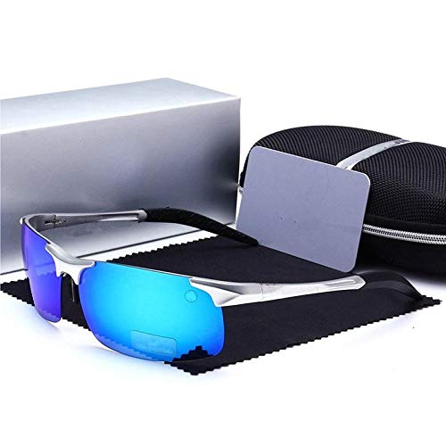 Rebanadas de té de caja de té de gafas de sol de magnesio de aluminio de alto grado de alta definición para hombres