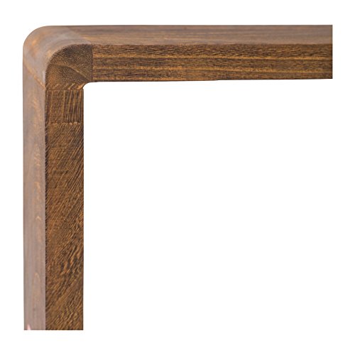 Rebecca Mobili Juego 3 estantes de Pared de Madera rectangulares, marrón Oscuro, Estilo Rustico Vintage, accessorios de decoración- Medidas: 6 x 26 x 9 cm (AxANxF) - Art. RE4078