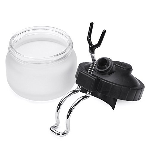 Recipiente de limpieza de aerógrafo, frasco con pintura para limpiar con soporte de aerógrafo más juego de cepillos para limpieza de boquillas de Ouway