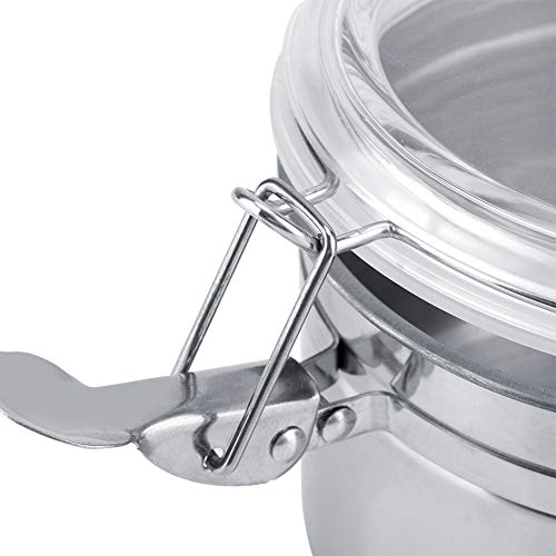 Recipiente hermético para café, Contenedor de acero inoxidable Almacenamiento para la cocina Almacenamiento Té Azúcar Grano de café(1100ml)