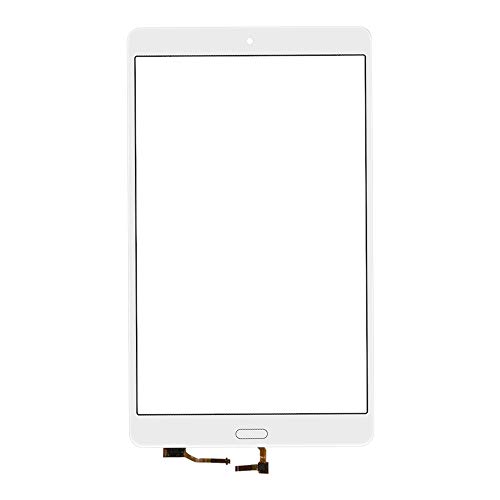 Reemplazo de la Pantalla Panel táctil de Compatible con Huawei Mediapad M3 BTV-DL09 BTV-W09 (Blanco) Panel Frontal de la Lente de Cristal de reemplazo de reparación (Color : Blanco)
