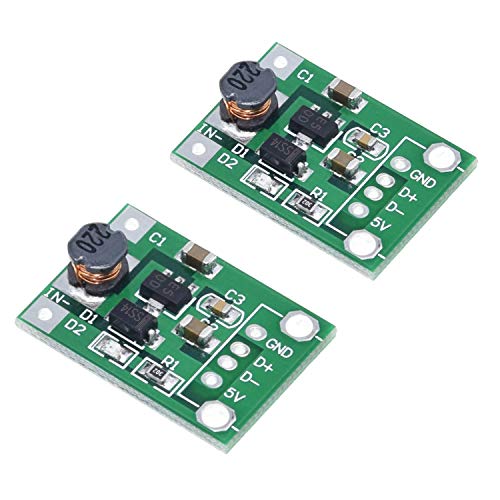 Reemplazo extraíble 2 piezas de 600 mA DC-DC Mini Step Up módulo de alimentación 1-5 V. for 5V Step-Up convertidor del alza de accesorios