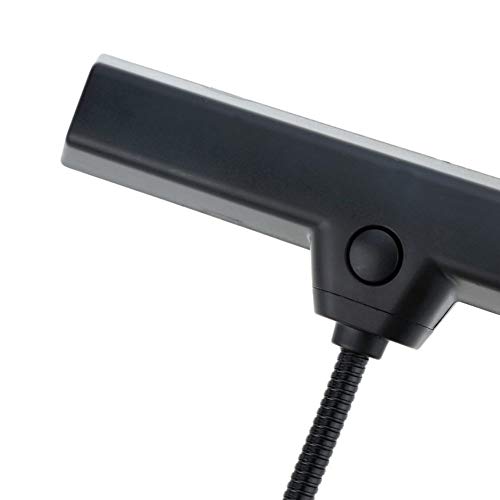 Refaxi Negro 9 Led Clip-En La Lámpara De Pie De La Música Profesional Luz De Piano Que Juega La Iluminación