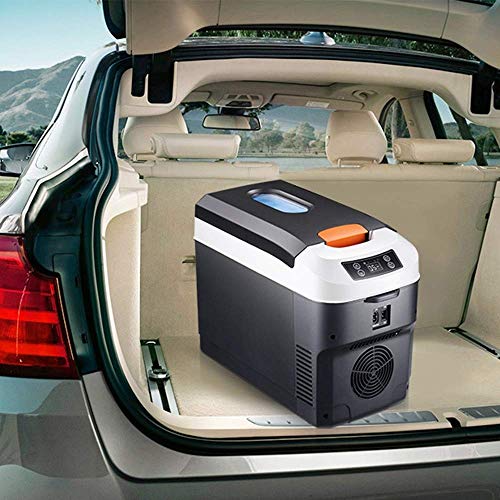 Refrigerador de coche portátil General Purpose 12V / 220V portátil congelador del refrigerador del refrigerador, de 10 litros de doble núcleo Refrigeración Refrigerador compacto, for el coche, camión,