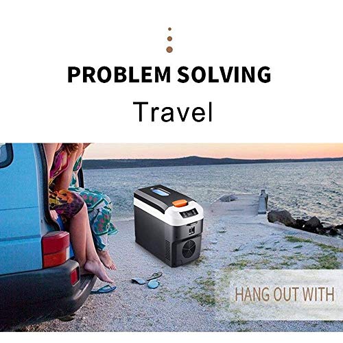 Refrigerador de coche portátil General Purpose 12V / 220V portátil congelador del refrigerador del refrigerador, de 10 litros de doble núcleo Refrigeración Refrigerador compacto, for el coche, camión,