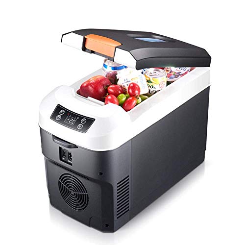Refrigerador de coche portátil General Purpose 12V / 220V portátil congelador del refrigerador del refrigerador, de 10 litros de doble núcleo Refrigeración Refrigerador compacto, for el coche, camión,