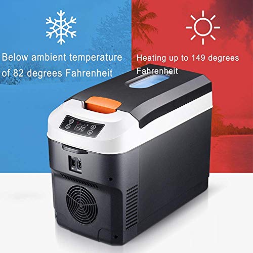 Refrigerador de coche portátil General Purpose 12V / 220V portátil congelador del refrigerador del refrigerador, de 10 litros de doble núcleo Refrigeración Refrigerador compacto, for el coche, camión,