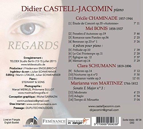 Regards, Ouvres pour Piano de Compositrices