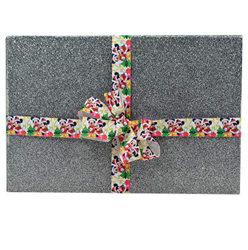 Reis of London Cinta de Regalo de Mickey Minnie Mouse, 2 m x 22 mm de Ancho, para decoración de Tartas y decoración de Lazos o Bolsas de Regalo, Globos, Tarjetas, Arte y Manualidades