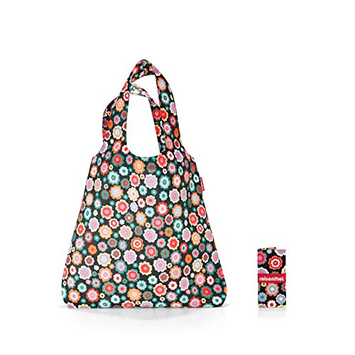 Reisenthel Mini Maxi Shopper Bolso Bandolera, 60 cm, 15 Liters, Multicolor (Happy Flowers)