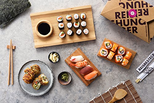 Reishunger Kit para Hacer Sushi XXL (con Easy Sushi Maker de 3,5 cm) - Set Completo de Accesorios para una Tarde Ideal de Sushi