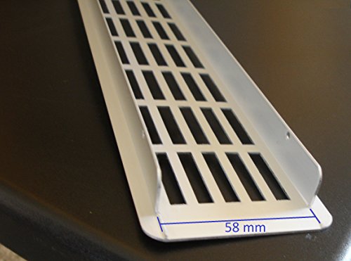 Rejilla de ventilación de aluminio anodizado para encimera de cocina