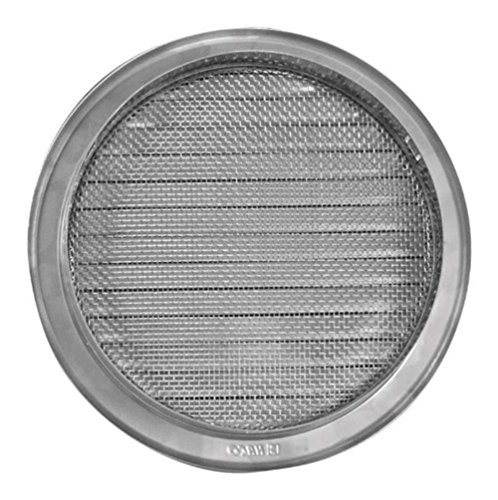 rejilla para sistema de ventilación 125mm de diámetro (12,7 cm, circular, de acero inoxidable)