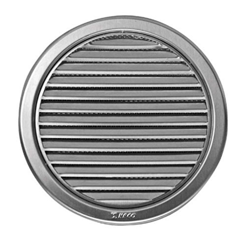 rejilla para sistema de ventilación 125mm de diámetro (12,7 cm, circular, de acero inoxidable)