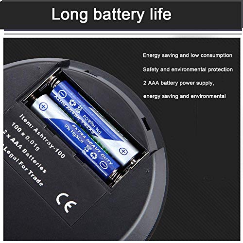 Relaxbx Mini báscula multipropósito 0.01G Báscula Digital de Bolsillo de Alta precisión Joyas Gold Balance Weight gram LCD Ponderación Balanzas electrónicas Cenicero Shape-_100G_0.01G