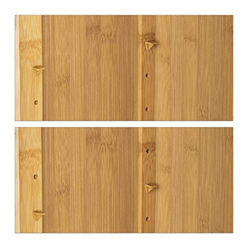 Relaxdays Armario de Pared con 1 Estante Flexible Hecho de bambú para el Cuarto de Baño Salón o Pasillo con Medidas 66 x 35 x 20 cm, Color Natural, tableros conglomerado DM