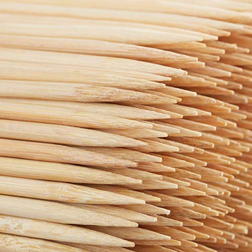 Relaxdays Juego de 500 Brochetas Barbacoa, Bambú, Marrón, 30 cm x 4 mm