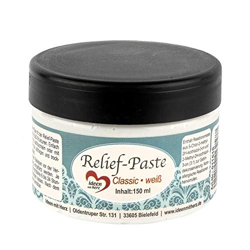 Relief-Paste - Pasta para relieve, 150 ml, color blanco