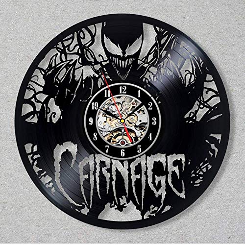 Reloj de Pared con Disco de Vinilo, diseño Moderno, carnicería Creativa, Tema de película, Relojes, Reloj de Pared, decoración para el hogar, Regalo silencioso para Novio, 12 Pulgadas XI265