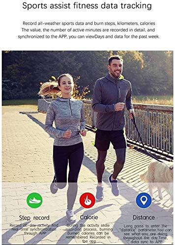 Reloj Inteligente Deporte inteligente aptitud del reloj Tracker for Android IOS pantalla 1.54 pulgadas de alta definición táctil a todo color con el monitor de presión arterial del sueño del ritmo car
