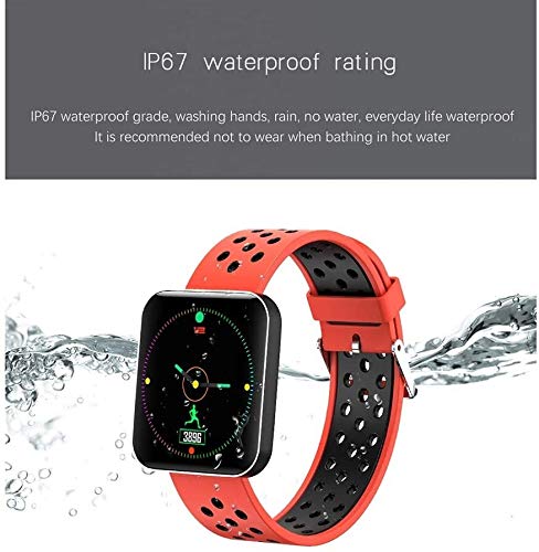Reloj Inteligente Impermeable inteligente reloj del deporte de la pulsera de rastreador de ejercicios de la pantalla táctil de 1,54 pulgadas de alta definición a todo color con el monitor de presión a