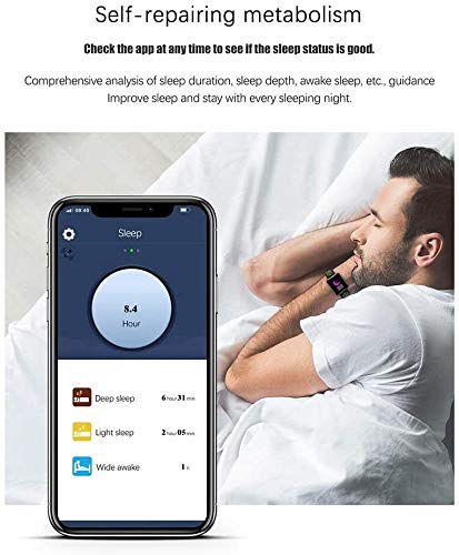 Reloj Inteligente Impermeable inteligente reloj del deporte de la pulsera de rastreador de ejercicios de la pantalla táctil de 1,54 pulgadas de alta definición a todo color con el monitor de presión a