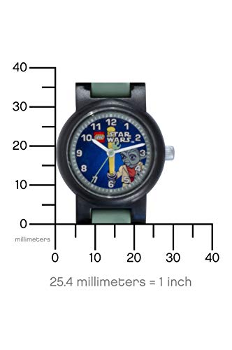 Reloj modificable infantil de Yoda de LEGO Star Wars 8020295 con pulsera por piezas y figurita