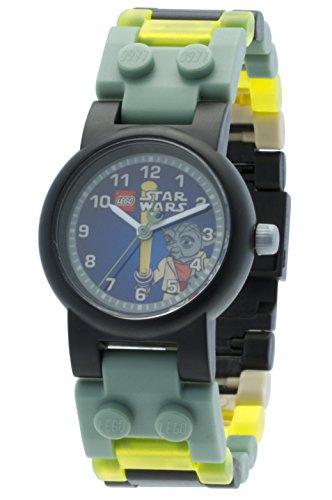 Reloj modificable infantil de Yoda de LEGO Star Wars 8020295 con pulsera por piezas y figurita
