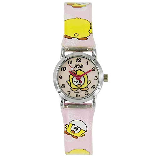 Reloj niño Niña de Silicona Color Rosa Pollito