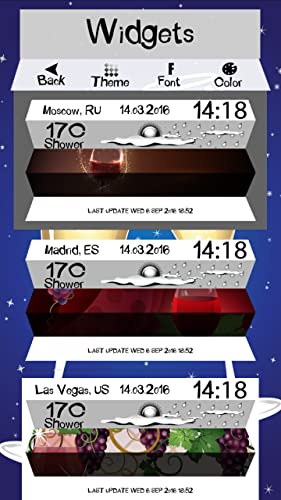 Reloj Tiempo Widget Vino
