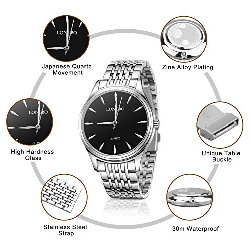 Relojes para Mujer, Reloj Impermeable de Cuarzo de Acero Inoxidable para Mujer, Vestido de Moda para Mujer Relojes para Mujer Casual de Negocio (Mujeres)