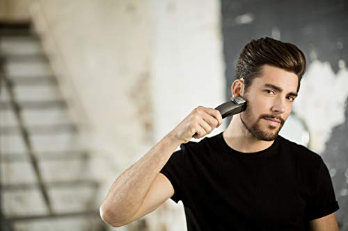 Remington Bear Boss MB4130 Barbero, Cuchillas Titanio, Recargable, Litio, 13 Ajustes, Negro y Gris
