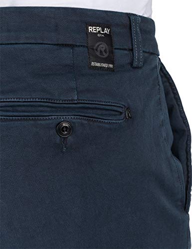 REPLAY Zeumar Vaqueros Slim, Azul (Blue 10), 32W / 32L para Hombre