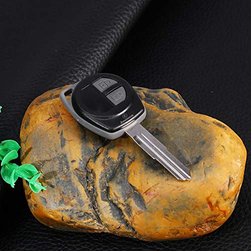 Repuesto de mando a distancia de 2 botones, carcasa de llave inteligente para SUZUKI Vitara Swift Ignis SX4 Liana Alto, color negro