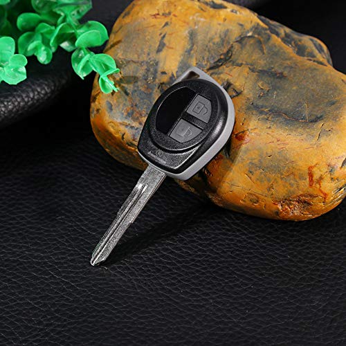 Repuesto de mando a distancia de 2 botones, carcasa de llave inteligente para SUZUKI Vitara Swift Ignis SX4 Liana Alto, color negro
