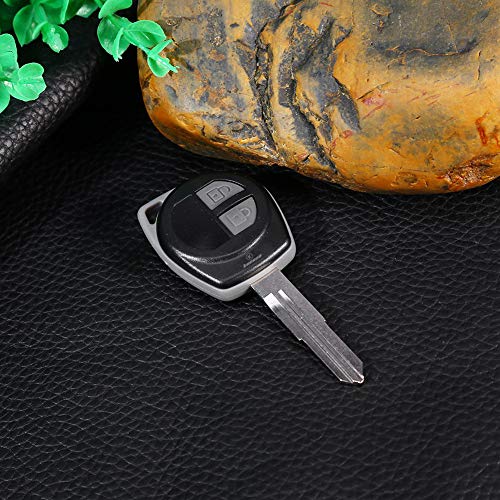 Repuesto de mando a distancia de 2 botones, carcasa de llave inteligente para SUZUKI Vitara Swift Ignis SX4 Liana Alto, color negro