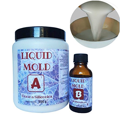 Resina EPOXY TRANSPARENTE – GR 800 + goma de silicona líquida GR 500