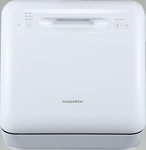 respekta GSPU 42 A Mini Lavavajillas empotrable, 42 cm, pantalla LED, GSPU42A, color plateado