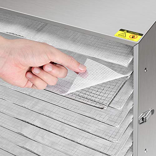 Reutilizable Tapete de Silicona para Deshidratador de Alimentos, Antiadherentes, Apta para el Lavavajillas, Aprox. 38 * 28 cm Estera para Hornear