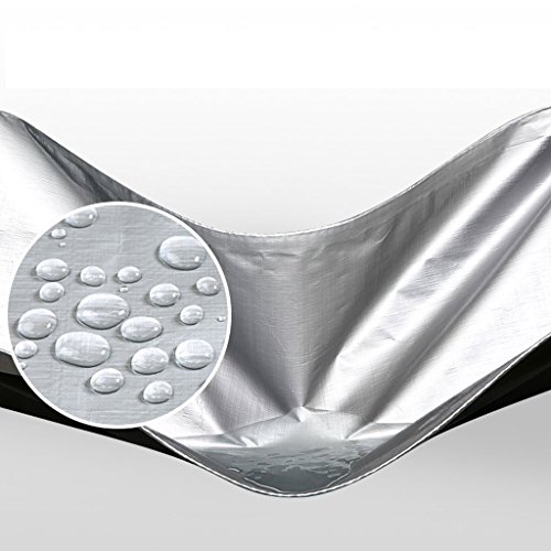 Revestimiento de polietileno de plata de la lona Lluvia y oxidación al aire libre Aislamiento térmico de la caravana de la cortina de sol 180g / m2, 18 tamaños disponibles Impermeable y duradero
