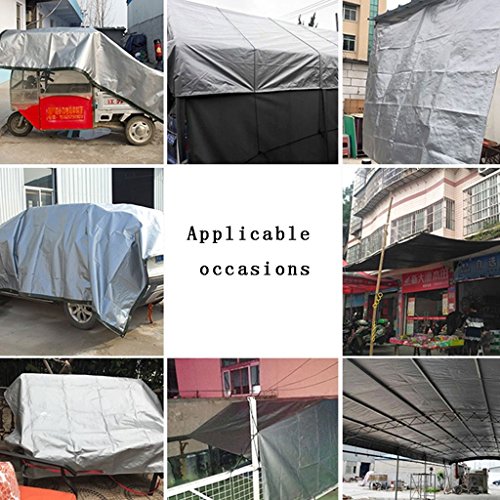Revestimiento de polietileno de plata de la lona Lluvia y oxidación al aire libre Aislamiento térmico de la caravana de la cortina de sol 180g / m2, 18 tamaños disponibles Impermeable y duradero