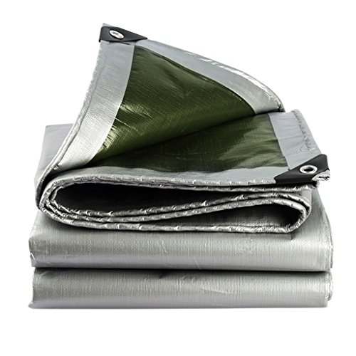 Revestimiento de polietileno de plata de la lona Lluvia y oxidación al aire libre Aislamiento térmico de la caravana de la cortina de sol 180g / m2, 18 tamaños disponibles Impermeable y duradero