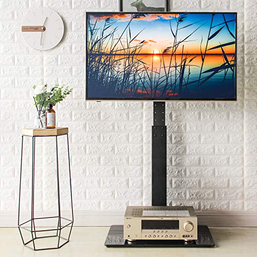 RFIVER Soporte TV de Suelo Pie para Television de 32 a 65 Pulgadas con Giratorio y Altura Ajustable MAX VESA 600 x 400 mm TF2003