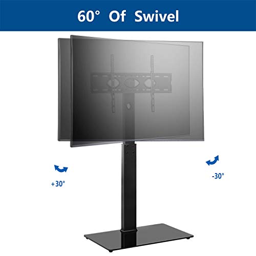 RFIVER Soporte TV de Suelo Pie para Television de 32 a 65 Pulgadas con Giratorio y Altura Ajustable MAX VESA 600 x 400 mm TF2003
