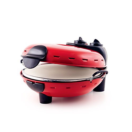 Richard Bergendi Stonebake Pizza Oven - Horno para pizza, Cocina de piedra caliente de pizza con ventana, Rojo