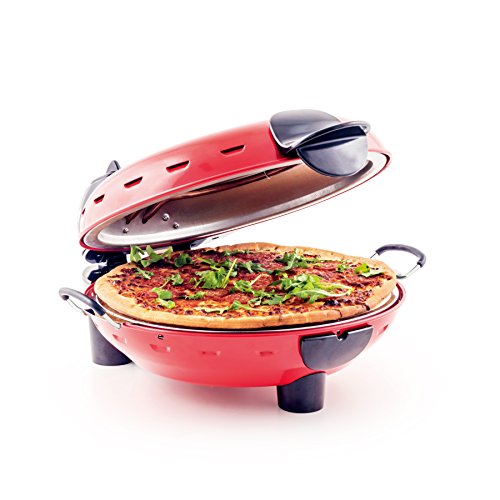 Richard Bergendi Stonebake Pizza Oven - Horno para pizza, Cocina de piedra caliente de pizza con ventana, Rojo